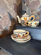 Antique HB Quimper Tea Set